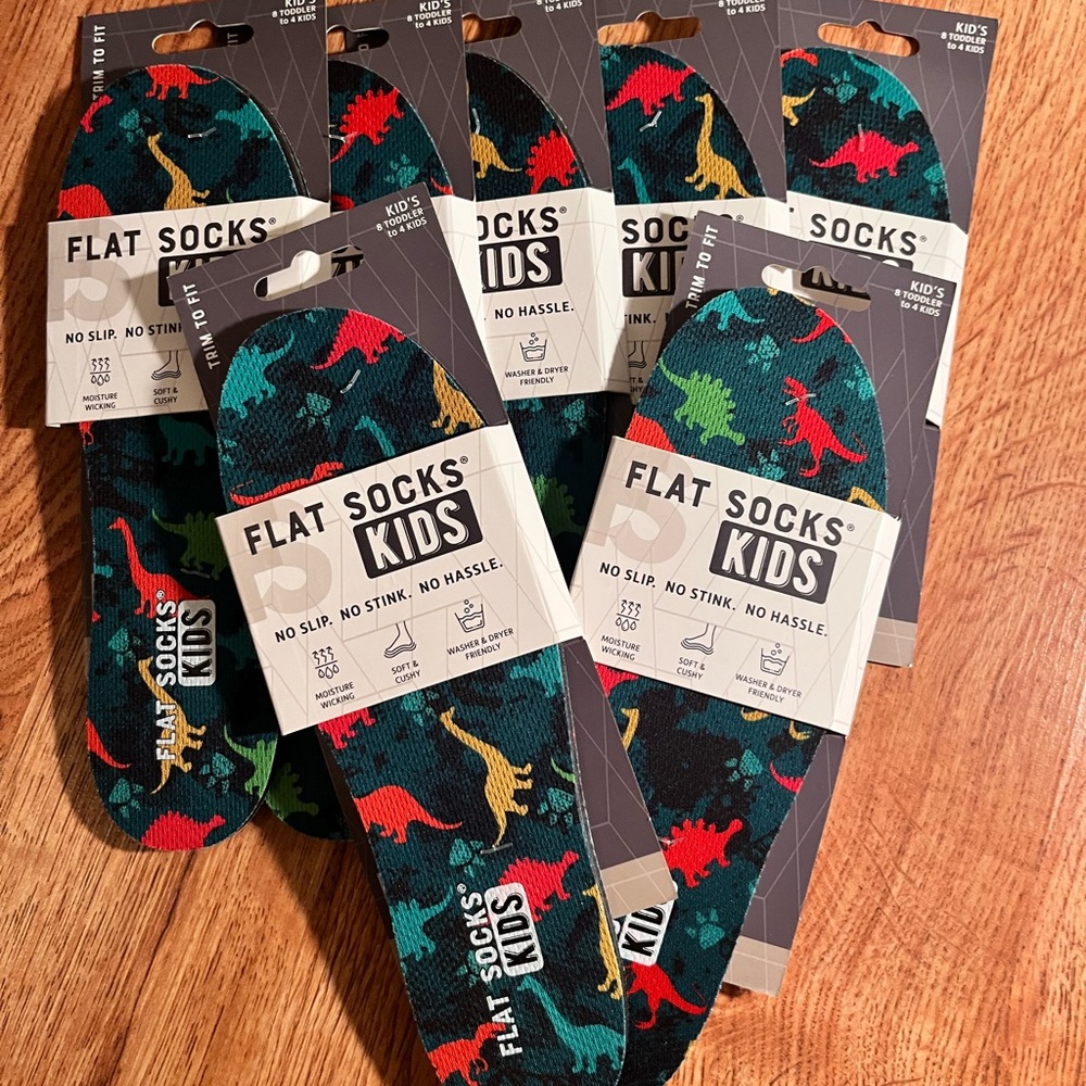 Kids Dinosaur Print No-Show Socks